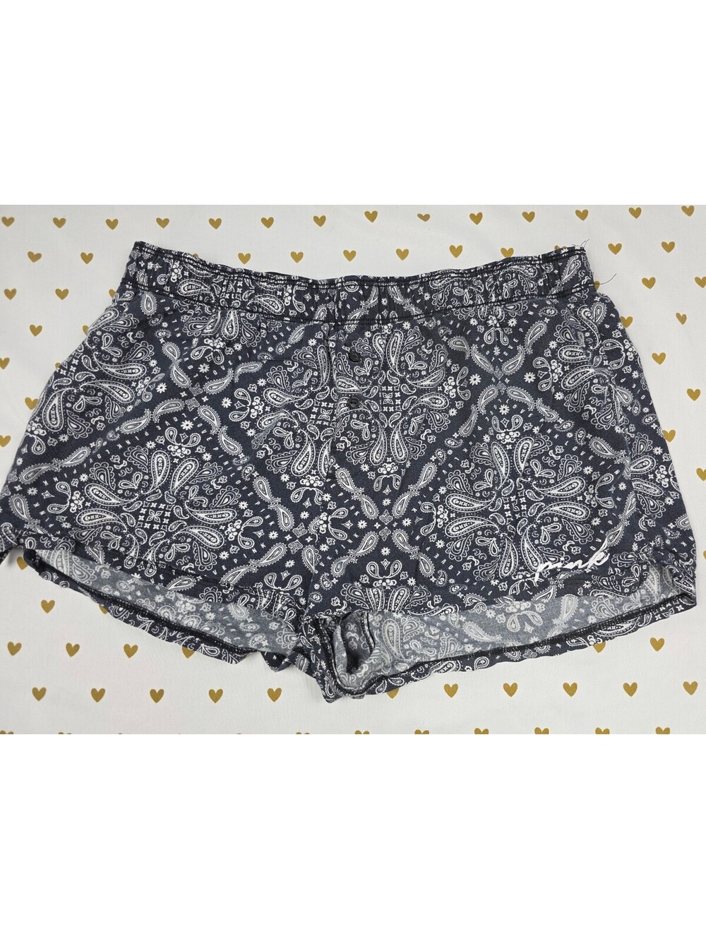 Victorias Secret PINK Bandana Style XS Sleep Shorts Boxers Pajama Bottoms
